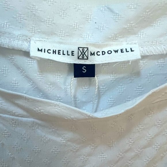 BNWT Michelle McDowell Gracie Snow White Top - Picture 2 of 4